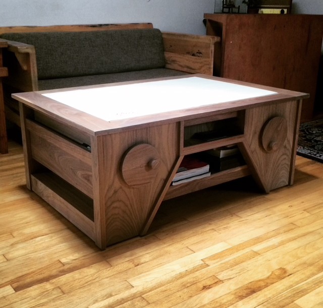 butcher roll coffee table